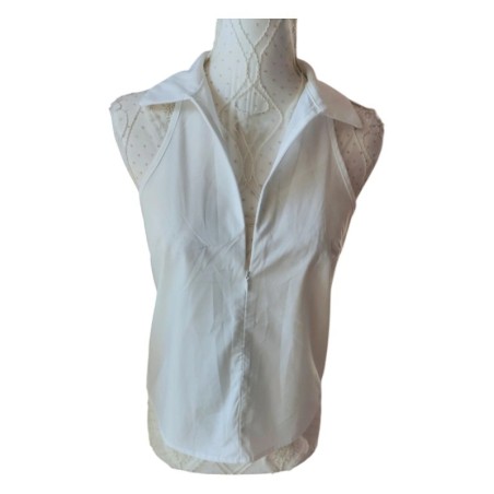 Chemise sans manche blanche