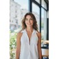 Chemise sans manche blanche