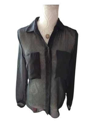 Chemise noire MANGO