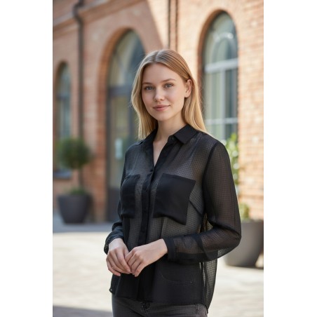 Chemise noire MANGO