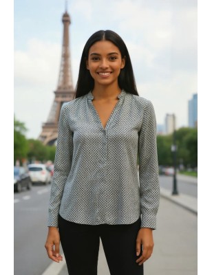 Blouse PROMOD noire et jaune