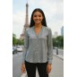 Blouse PROMOD noire et jaune