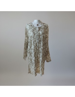 Robe crème marron