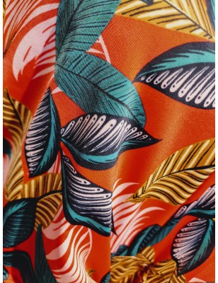 Robe BREAL feuilles multicolores