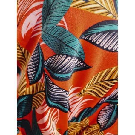 Robe BREAL feuilles multicolores