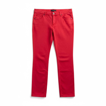 Pantalon en toile rouge TOMMY HILFIGER
