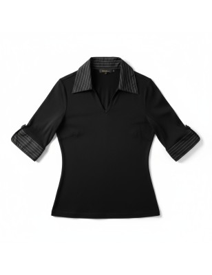 Blouse noire et grise JENNYFER