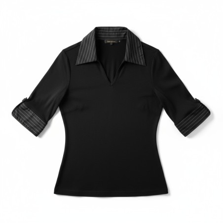 Blouse noire et grise JENNYFER