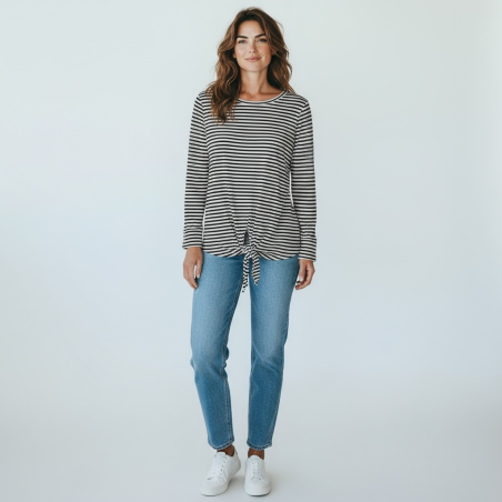 T-Shirt rayé SINEQUANONE
