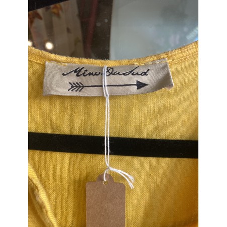 Robe en lin jaune Mino du Sud
