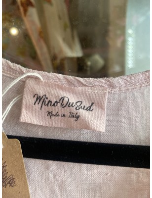 Robe en lin rose pâle Mino du Sud
