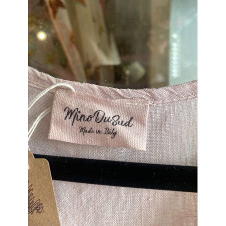 Robe en lin rose pâle Mino du Sud