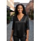 V-neck blouse